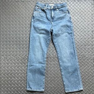 Madewell 90’s straight jeans size 25P